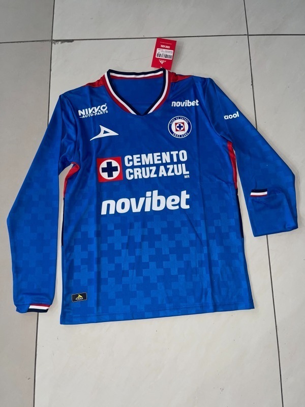 AAA Quality Cruz Azul 25/26 Home Long Soccer Jersey(Player)